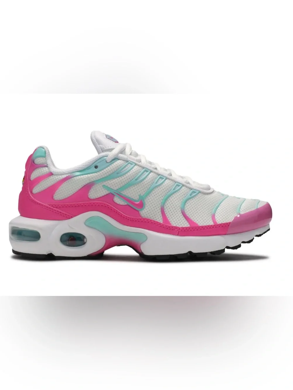 NIKE Air Max Plus GS south beach lace up shoes sneakers women’s 8.5=7Y preowned